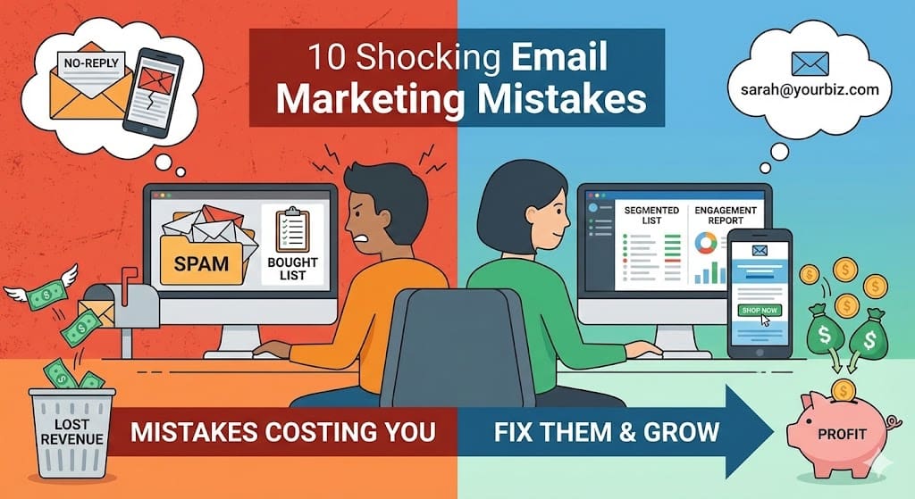 Email marketing mistakes