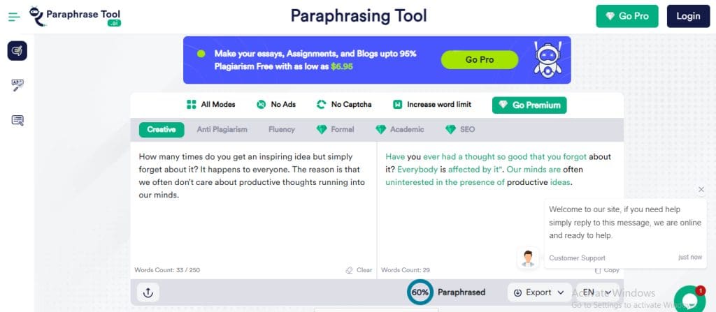 paraphrasing tool