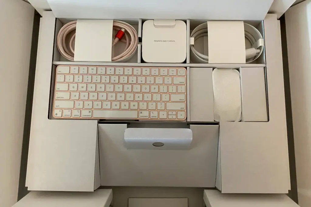 custom packaging for the iMac