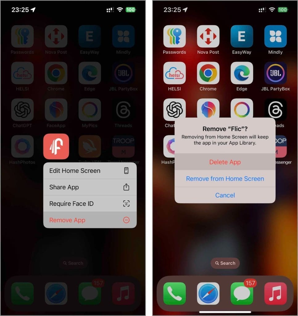 remove old applications