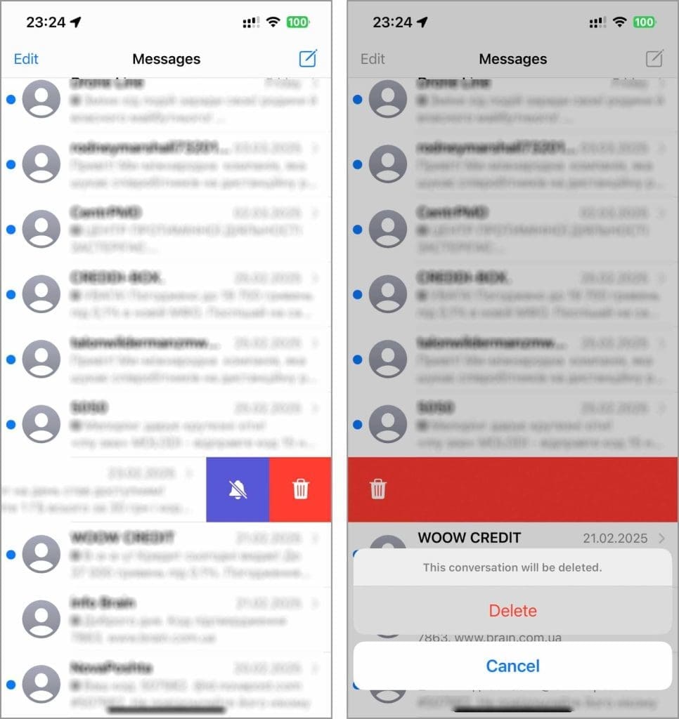 clear old messages from your phone