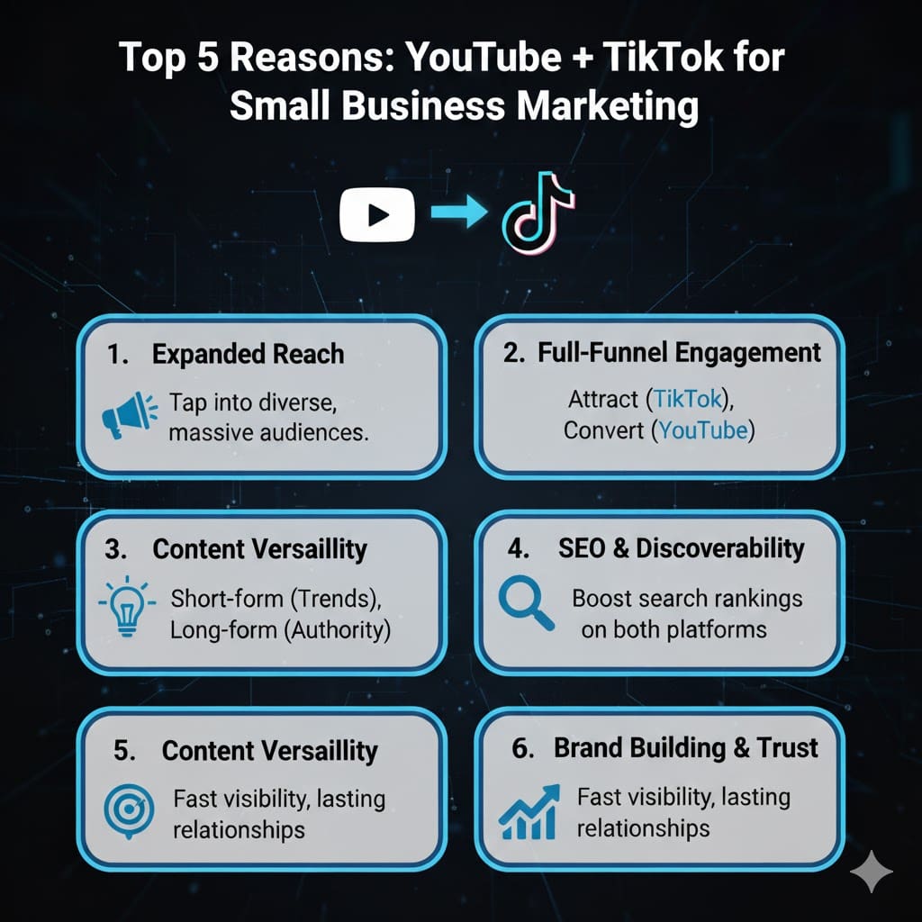 5 benefits of dominating YouTube and tiktok